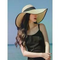 ราคา กลางแจ้ง หมวกฟาง แถบสีดำ โบว์ด้านหลัง สีพื้น หมวกกันแดดชายหาด หมวกฟางปีกกว้าง ดีไซน์แฟชั่นสำหรับผู้หญิง สีขาว ครีม กากี hat (1731427644701246869)