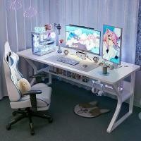 ราคา Bedroom e-sports desk, student home desktop solid wood computer desk, simple office desk, rectangular office furniture, fashionable and modern (1731586217807940553)