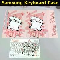 ราคา ( Thai keyboard ) เคสคีย์บอร์ด for samsung Galaxy Tab S6lite S7 S8 S9 S10+ S7FE S9FE S9FE+ A7 A7lite A8 A9 A9+ กรณีแป้นพิมพ์สําหรับ samsung Galaxy Tab S8+ S9+ S7+ S8Ultra S9Ultra รูปแบบการ์ตูน (173211