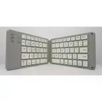 ราคา คีย์บอร์ดบลูทูธไร้สาย พับได้ folding bluetooth keyboard usb 3.0 แป้นพิมพ์ภาษาไทย/อังฤกษ แบบชาร์จ สำหรับ IOS/Android (1729773259234314580)