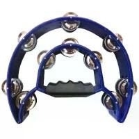 ราคา Tambourine Double Row Metal Jingles Hand Held Percussion Half-Moon Tambourines Musical Instrument Gifts for Kids, Adults (1731967424596707076)