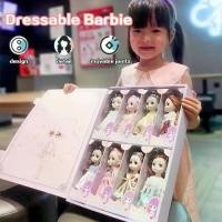 ราคา [TK] Barbie friends Fantasy Girl Barbie's favorite girl and kids dress up 8 Barbie dolls in a box (1732262452736330571)