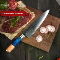 ราคา Knife Set Damascus Kitchen Knives Set Professional Chef Santoku Boning Utility Paring Bread Knife 67 Layers Japanese Damascus พร้อมส่ง มีดชุดทำครัว (1731933470388422526)