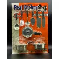 ราคา ชุดเครื่องครัวคุณหนู ของเล่น Real Kitchen Set งานเก่าในแพ็คมือ1 (1731816179107267933)