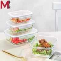 ราคา M KITCHEN กล่องแก้วถนอมอาหาร กล่องอาหารแก้ว กล่องข้าว มีให้เลือก 3 ขนาด สามารถเข้าไมโครเวฟ (1731502513325180327)