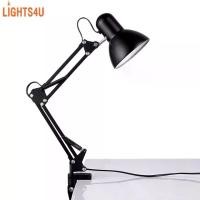 ราคา [COD] โคมไฟหนีบโต๊ะ โคมไฟหนีบ โคมไฟโต๊ะทำงาน โคมไฟหนีบโต๊ะ led โคมไฟอ่านหนังสือ table clip lamp ปรับระดับได้รอบทิศทาง ขั้วE27 แข็งแรง ส่งไว Lights4u (1731836242028233842)