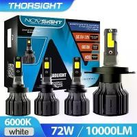 ราคา Headlight Front Lamp Car Lamps Thorsight X Novsight 2PCS LED หลอดไฟหน้า H4/H11/9005 H4 Led หลอดไฟหน้า (1732063713035322865)