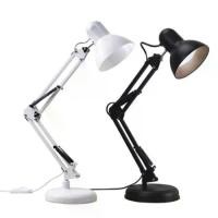 ราคา โคมไฟตั้งโต๊ะ Table lamp ใช้หลอไฟ E27 LED โคมไฟอ่านหนังสือ พร้อมสวิทช์เปิด-ปิด (1731244951569402424)