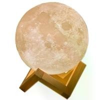 ราคา โคมไฟ LED รูปดวงจันทร์ 3D ชาร์จ USB Moonlight Lamp (1732063722177464665)