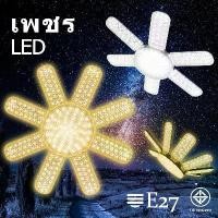 ราคา ✺กระเปาะ LED Bulb Lamp 350W/450W หลอดไฟ ทรงใบพัด(6+1)(8+1) พับเก็บได้ ปรับมุมโคมไฟได้ ขั้วE27(ไม่รวมขั้ว) 220V 3000K/6500♡ (1732176580644538214)