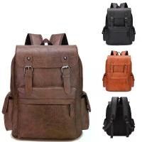 ราคา กระเป๋าเป้หนัง pu กันน้ำ กระเป๋าเป้สะพายหลัง กันน้ำ สไตล์เกาหลี สำหรับผู้ชาย กระเป๋าเป้ใสโน๊ตบุ๊ค Laptop Backpack กระเป๋าเป้ กระเป๋าหนังแบบสะพายหลัง #8821 (1729840180133792302)