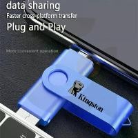 ราคา Kingston Type-c Thumb Drive Secure Data Transfer Usb Stick High-speed 2-in-1 Flash 8GB 16GB 32GB 64GB 128GB 2TB Rotatable Design Ideal for Phones Tablets Laptop flash drive type c (1731965247649253416