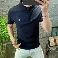 ราคา เสื้อยืดแขนสั้นผู้ชายระดับไฮเอนด์สไตล์ยุโรปปกสลิมฟิตลำลองปักม้าขนาดเล็กเสื้อโปโลฤดูร้อนมาใหม่2025 men shirt (1732066142972642779)