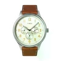 ราคา Timex TW00NTD58E Discoverer Brown Leather Analog Quartz Watch For Men 43mm. (1730350635466656531)