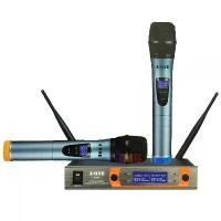ราคา (ความถี่ใหม่ 803-806 MHz) ไมโครโฟนไร้สาย UHF ไมค์ลอยคู่ WIRELESS Microphone รุ่น A-ONE A-111 (1729705037330155784)