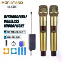 ราคา โฟนไมค์ลอย ไมโครโฟนไร้สาย UHF Wireless Microphone ไมค์โครโฟน ครอบครัวร้องเพลง มโครโฟน 【จัดส่งตลอด 24 ชม】ไมค์สะดว (1731453443582624770)
