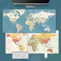 ราคา แผ่นรองเมาส์แผ่นรองเมาส์แผนที่โลก แผ่นรองเมาส์ขนาดใหญ่พิเศษ Super Mouse Pad เกมสำนักงานยามว่าง ยาวพิเศษ แนะนำ (1732187011811280072)