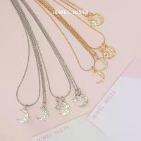 ราคา shiny moon necklace สร้อยคอจี้พระจันทร์ COD (1731897873146479616)