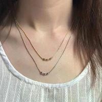 ราคา MWS สร้อยคอเงินแท้ [Silver 925] Trio Mello Necklace 43-48cm ข้อมือ เสริมดวง คอสแตนเลส แท้ (1731800398288881075)