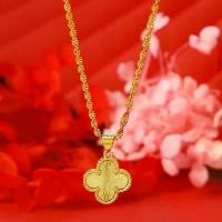 ราคา สร้อยคอจี้โคลเวอร์สี่แฉก ดีไซน์ดั้งเดิม รุ่นสูง จี้สร้อยคอพื้นผิวชุบด้วยไฟฟ้า โซ่คลื่นน้ำ แฟชั่น ตะกรุดหนังเสือ แท้ ไม้ กระพรวน ม้า ซอยพระ 3 ห่วงตรุด 1 มีพระพร้อม สร้อยคอผู (1731386696588429542)
