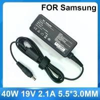 ราคา อะแดปเตอร์แล็ปท็อป, 40W, 19V 2.1A, 5.5*3.0mm, อะแดปเตอร์ชาร์จแล็ปท็อป, สำหรับ Samsung Sense 630 pro, 680, 850, N145, N110, N102S, X05, Notebook (1731341483111385592)