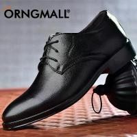 ราคา Hot Sell ORNGMALL High Quality Oxfords Shoes for Men Leather Italian Black Formal Shoes Men Lace-Up Dress Shoes Business Office Shoes Plus Size 38-48 (1732120162490877603)