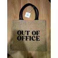ราคา กระเป๋าผ้ากระสอบ out of office COD กระเป๋าผ้าสะพายข้างน่ารักๆไปโรงเรียน (1731700744554251496)