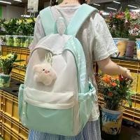 ราคา กระเป๋าเป้กันดั้ม สีดำ-ขาว พร้อมจี้รูปดาวน่ารัก กระเป๋า outdoor backpack เป้สะพายหลัง สะพาย ไป โรงเรียน ตา ข่าย เป้ เดิน ป่า กัน ขโมย ใส่ เครื จัด ระเบียบ เครื่อง สําอาง เป๋า หู (1732084734142875220)