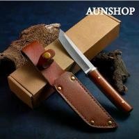 ราคา A7 มีดกลางแจ้ง มีดพกพา D2 ซามูไร ดาบญี่ปุ่น มีดยุทธวิธี มีดพก Samurai Outdoor Knife หัวตัด ซองหนัง พร้อมส่ง คลังสินค้า (1731835316677018907)