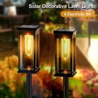 ราคา [COD] Solar Outdoor LED Lighting Tungsten Light IP65 Waterproof Long Endurance Garden Lawn Light Courtyard Landscape Warm Color Decorative Light (1731599696553543636)