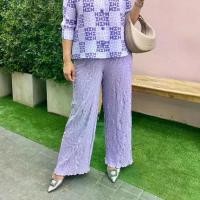 ราคา Peatbynisa A382 กางเกงอัดพลีท อัดลายดอกทั้งตัว เอวยางยืดฟรีไซส์ เนื้อผ้าคุณภาพ Polyester100% Clothing Pants Women เสื้อผ้า (1730198058747791626)