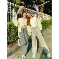ราคา abigail pants กางเกงเอวสูง กางเกงขากระบอก ผ้านิ่ม ทรงพริ้ว ผู้หญิง Clothing Women เสื้อผ้า กางเกงซีด กางเกงขายาว กางเกงคาร์โก้ กางเกงขายาวหญิง กางเกงคาร์โก้ผู้หญิง กางเกงขายาวผ (1731443575577021358)