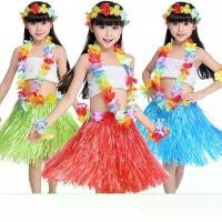 ราคา ชุดฮาวาย กระโปรงฮาวาย เชือกฟาง ระบำ ฮูลาฮูล่า สร้อยคอ มงกุฎ ดอกไม้ พรอพแฟนซี Hawaii Dancer Fancy Party Prop Costume แนะนำ (1731835211135813029)