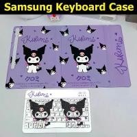 ราคา ไทย-อังกฤษ เคสคีย์บอร์ด for Samsung Galaxy Tab S9 S8 S7 S10+ S6lite S7FE S9FE S9FE+ A7 A7lite A8 A9 A9+ กรณีแป้นพิมพ์สําหรับ samsung Tab S8+ S9+ S7+ S10fe+ S8Ultra S9Ultra-S Pen Holder รูปแบบการ์ตูน (
