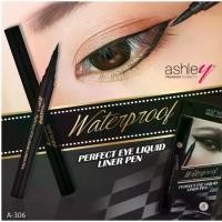 ราคา [จัดส่งทันที] ASHLEY PERFECT EYE LIQUID LINER PEN A306 อายไลเนอร์เมจิก สีดำสนิท กันน้ำ** พร้อมส่ง (1731924291038382073)