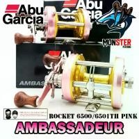 ราคา รอกตกปลา ABU GARCIA AMBASSADEUR ROCKET 6500/6501 TH PINK (สีชมพู) (1729425277139978859)