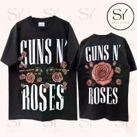 ราคา เสื้อยืดผ้าฟอก Guns n’rose - Pink rose (1732112027174601759)
