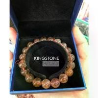 ราคา สร้อยข้อมือหินไหมนาค พรีเมียม ขนาด 8-10-12-14 มิล สโตนคิง stoneking Pink Rutilated Quartz Premium (1731021287446841779)