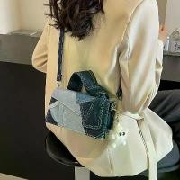 ราคา กระเป๋าสะพายข้างผ้าเดนิมสำหรับผู้หญิง suede bag กระเป๋า หนังแท้ ทรง ถัง กระเป๋า dub ก ร ะ เ ป ๋ า จ ั ก ส า น crochet bag loewe x cloud pink balenciagabag bundle branded bag (1731367210754802733)