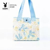 ราคา PLAYBOY รุ่น Bow Bliss(C)กระเป๋าผ้าผู้หญิง รหัส ST-BS251PB128 ดีไซน์กระเป๋าผ้าไหมพรม แต่งลายโบว์ทรงTote Bag มี 2 สี สีRouge pink และ สีSky blue (1731777441632061583)