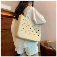 ราคา Xian Quantity! กระเป๋าชายหาด, วัสดุ EVA, กันน้ำ, มีกระเป๋า, เหมาะสำหรับการไปรับ, กระเป๋าถือโฟม, กระเป๋าสะพายช้อปปิ้ง, พร้อมการออกแบบรู michael kors bag pink bostanten toast suede bundle branded (17315