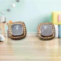 ราคา ต่างหูหินมงคล เสริมรักแท้ดีๆ โรส ควอตซ์ (ROSE QUARTZ) ตัวเรือนเป็น Pink gold ไม่แพ้ใส่ติดหูได้ค่ะ จัดส่งเฉพาะจุด (1731772469101692422)