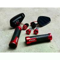 ราคา ชุดโปรปลอกเเฮนด์ + กระจกปลายเเฮนด์ สำหรับ Honda ( สีแดงRED ) สีเเดง ✨⭐BW⭐✨ (1731826363826865534)