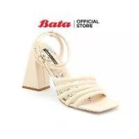 ราคา Bata Red Label บาจา รองเท้าส้นสูง รัดส้น รองเท้าออกงาน สูง 4 นิ้ว รุ่น Amy and Lee สีเบจ รหัส 7608249 / สีเขียว รหัส 7607249 (1729602088293665434)