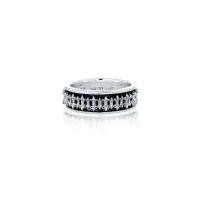 ราคา AKE AKE Prophecy Spinner Ring แหวนเงินแท้ 925 แกะมือขัดเงาลงดำ ลายสุดคลาสสิก แบบแหวนหมุนได้ (1732034266972980389)