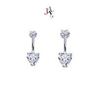 ราคา Piercingroom by Jay จิวสะดือสำหรับผิวแพ้ง่าย Heart CZ Belly Ring จิวสะดือ รูปหัวใจ เงินแท้ (ราคาต่อชิ้น) (1732340236303895474)