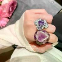 ราคา แหวนดอกไม้สีม่วง อุรุกวัย สไตล์วินเทจ ชุบทอง18K| madagascar tiger ring กําไรwlw aurora mulan italian charm moana แหวนเมกกะ reborn Rapunzel stress แหวนจากหญ้า snow white stressrin (1731963494342297842)