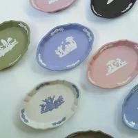 ราคา จานวินเทจวางเครื่องประดับ Wedgwood Jasperware Ring & Trinket dish Cupid Design สไตล์การระเบิด (1732042276399187953)