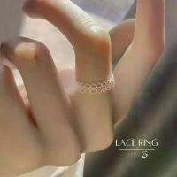 ราคา GLAMORแหวนเงินแท้ Lace Ring แหวนแฟชั่น แหวนเงินแหวนเรียบๆ ของขวัญผู้หญิง แหวนผู้หญิง (1731916325843666318)