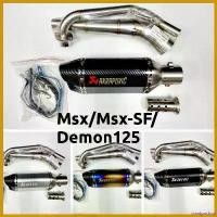 ราคา omniposhop คุณภาพรับประกันได้ Sale!!! คอท่อสแตนเลส MSX/MSX-SF/Demon 125 สีเงิน พร้อมปลายท่อ AK ยาว 12 นิ้ว ปลายท่อ 2 รู ฟรีแคทโล่งลดเสียง ท่อบายพาส 2 ลิ้น ท่อหม้อก๋วยเตี๋ยว มอเตอร์ไซค์ Motorcycle (173